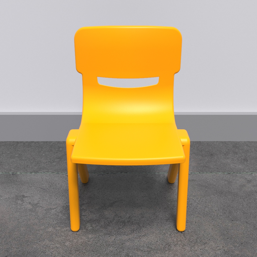 Fun chair yellow IKC kids' furniture