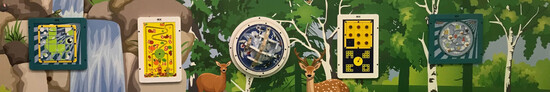 jogos de parede em uma parede de divisas com um design natural