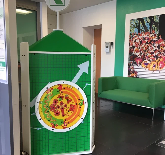 Op deze afbeelding ziet u kinderhoeken bank BCV