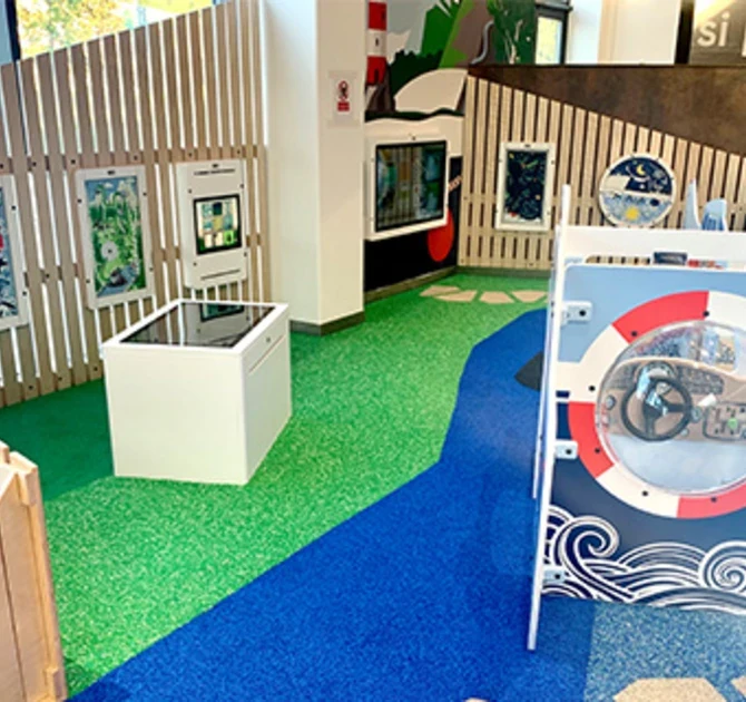 Kinderhoek als onderdeel van het winkelinterieur