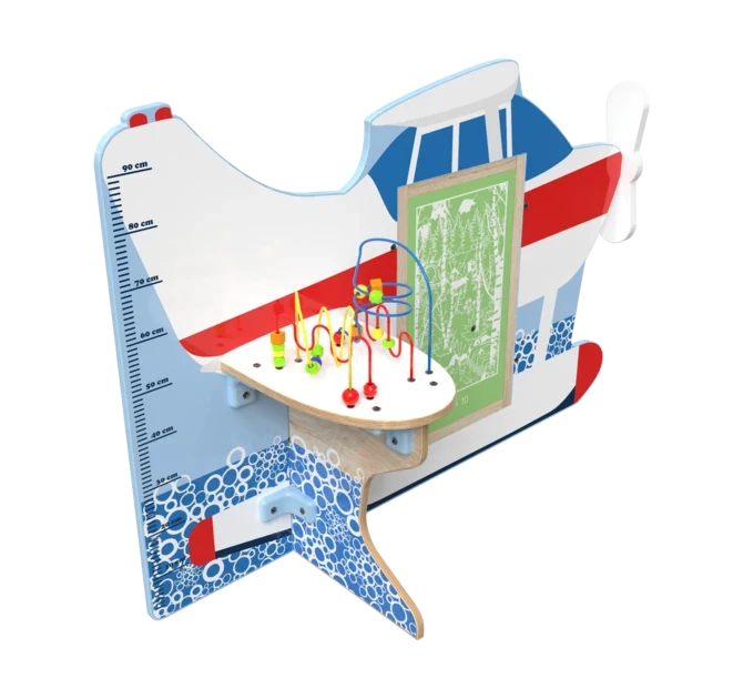 De splash down is een vliegtuig speelsysteem met verschillende speelelementen | IKC speelsysteem kinderhoek