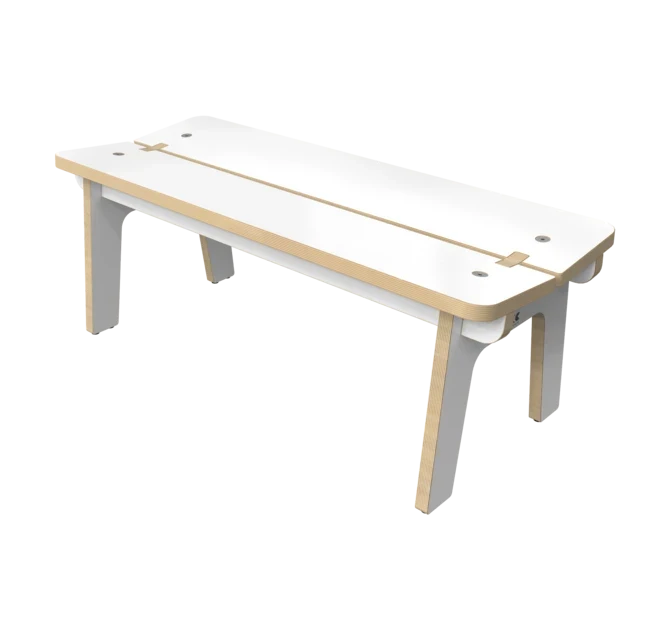 Houten bankje voor kinderen zonder rugleuning | IKC kindermeubels