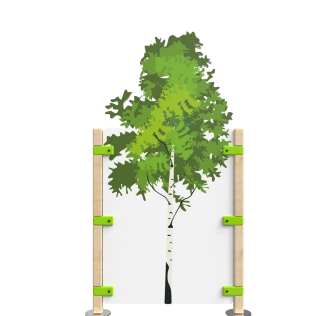 Hekwerk voor kinderhoek met een boom | IKC Hekwerken
