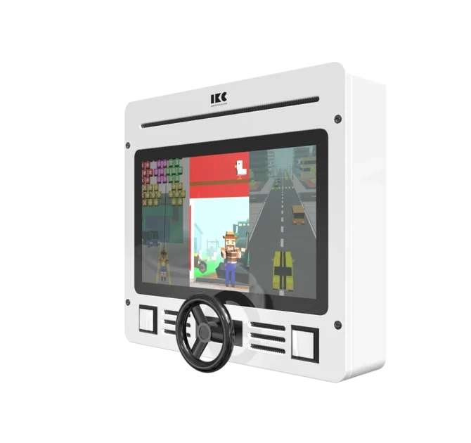 Interactief speelsysteem met stuur voor een extra beleving met meerdere spellen