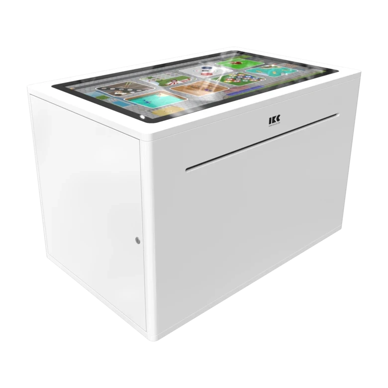 Op deze afbeelding staat een interactief speelsysteem Delta 32 inch touchtable