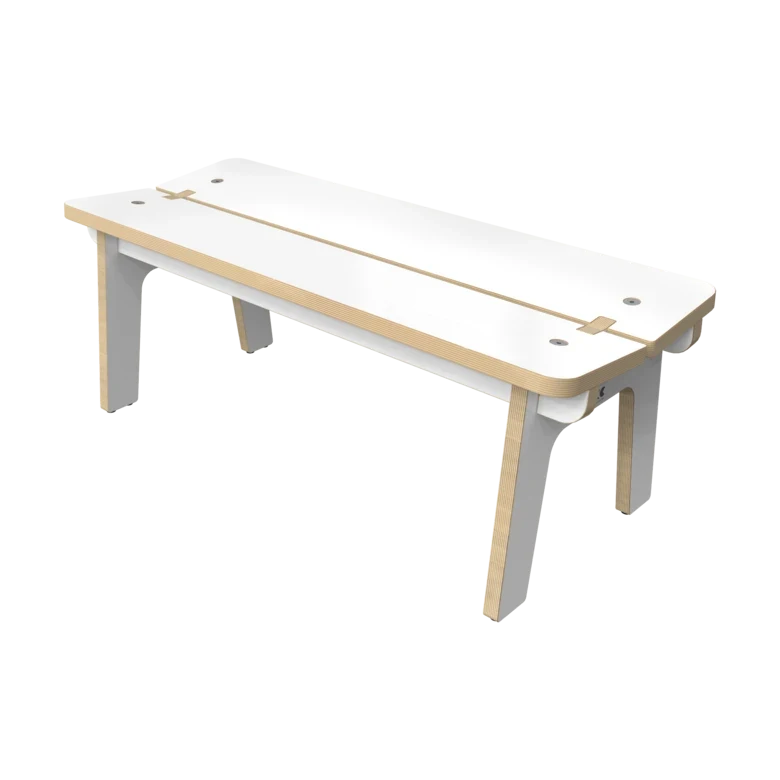 Houten bankje voor kinderen zonder rugleuning | IKC kindermeubels