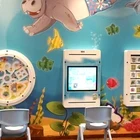 een kinderhoek recreatie zwembad sportfonds kinderen speelhoek wandspeelbord spel computer