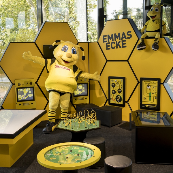 Children's play area at Borussia Dortmund football club in style