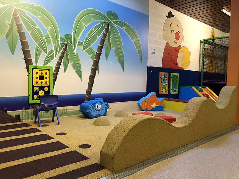 A children's playground for their youngest visitors at indoor playground Snepkens A children's playground for their youngest visitors at indoor playground Snepkens