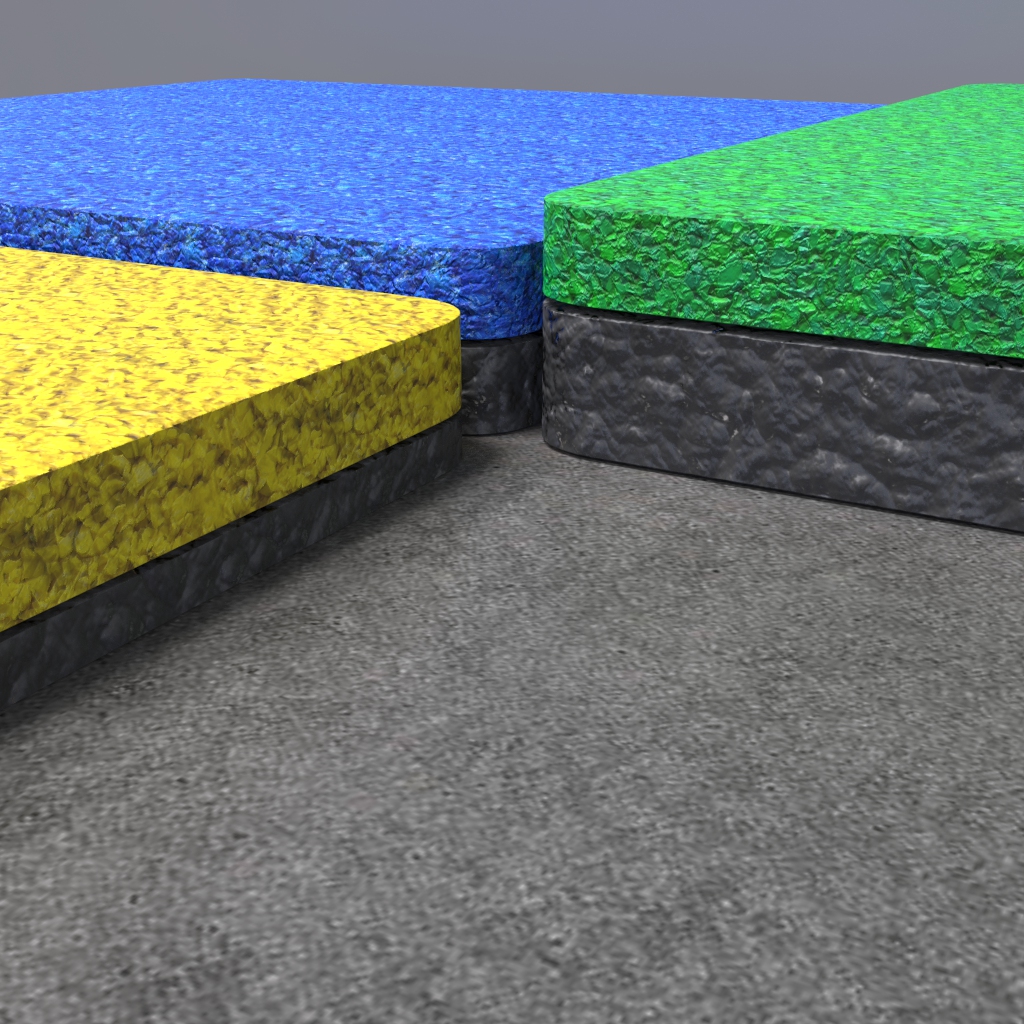 Shockabsorbing EPDM play floor IKC play floors