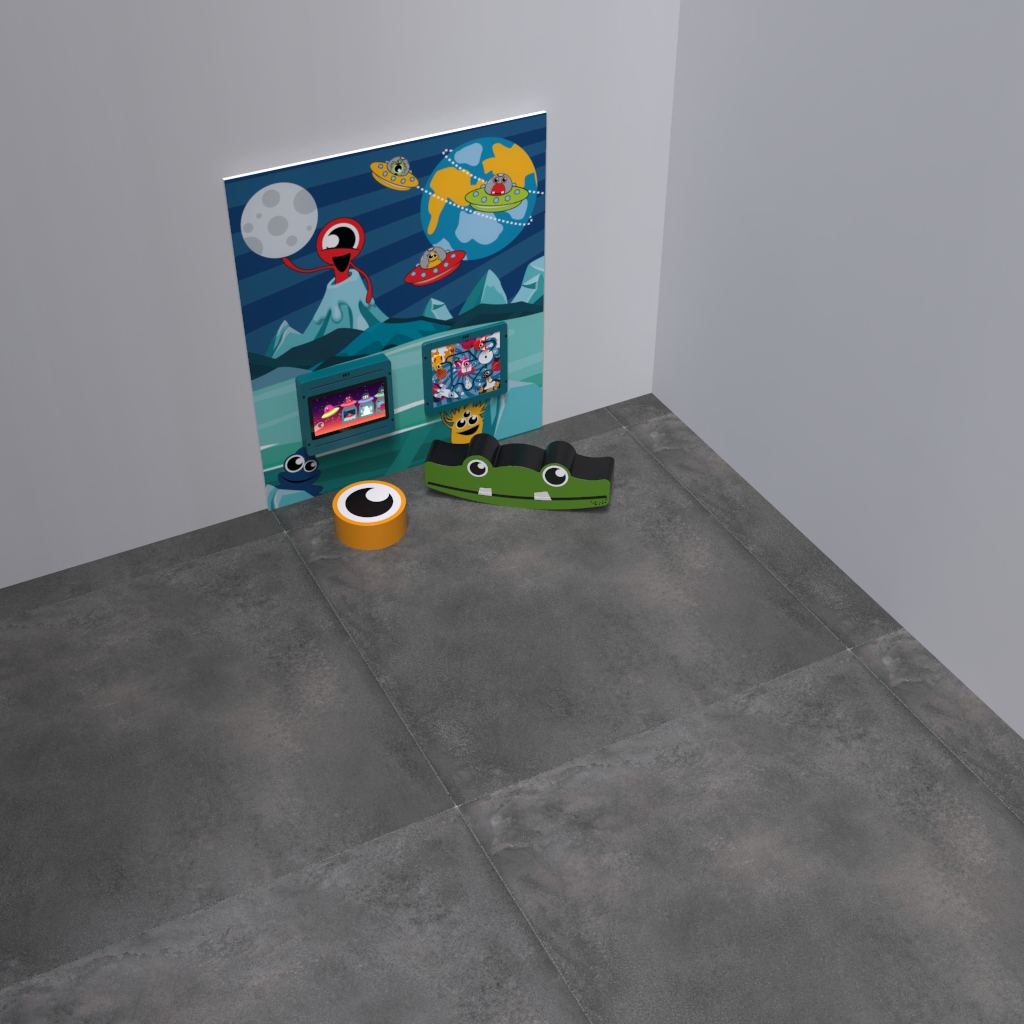 This image shows an kids corner Monster S 2 m²