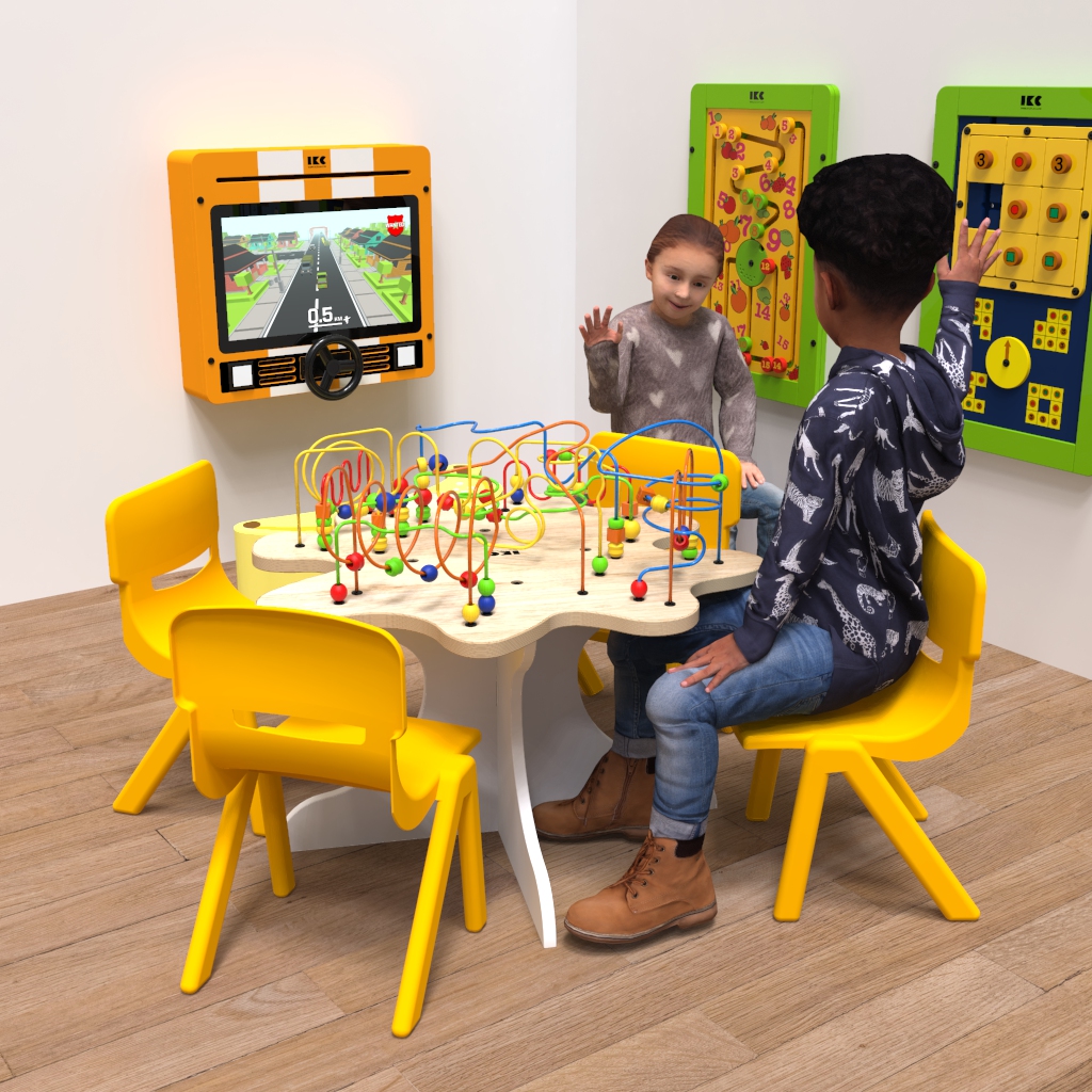 This image shows an Kids furniture Fun chair yellow