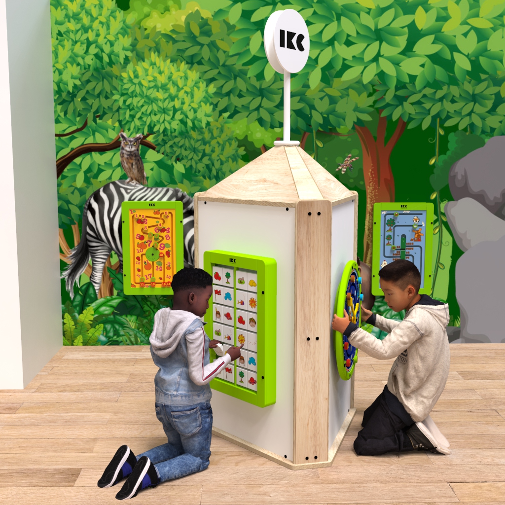 This image shows a play tower wood