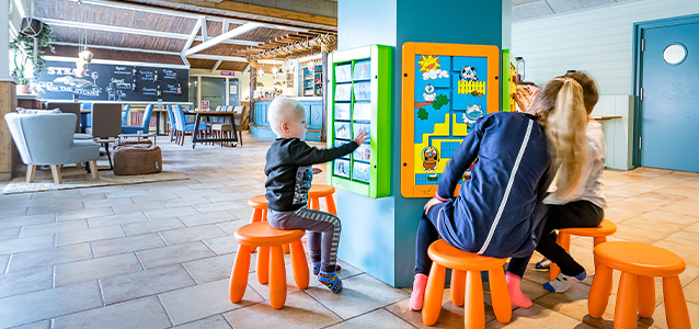 Op deze afbeelding staat een kinderhoek voor horeca | IKC