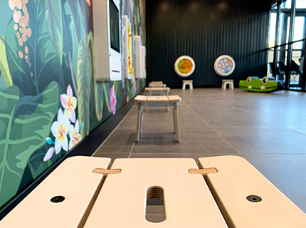 Kinderhoek als onderdeel van een tuincentrum Kinderhoek als onderdeel van een tuincentrum