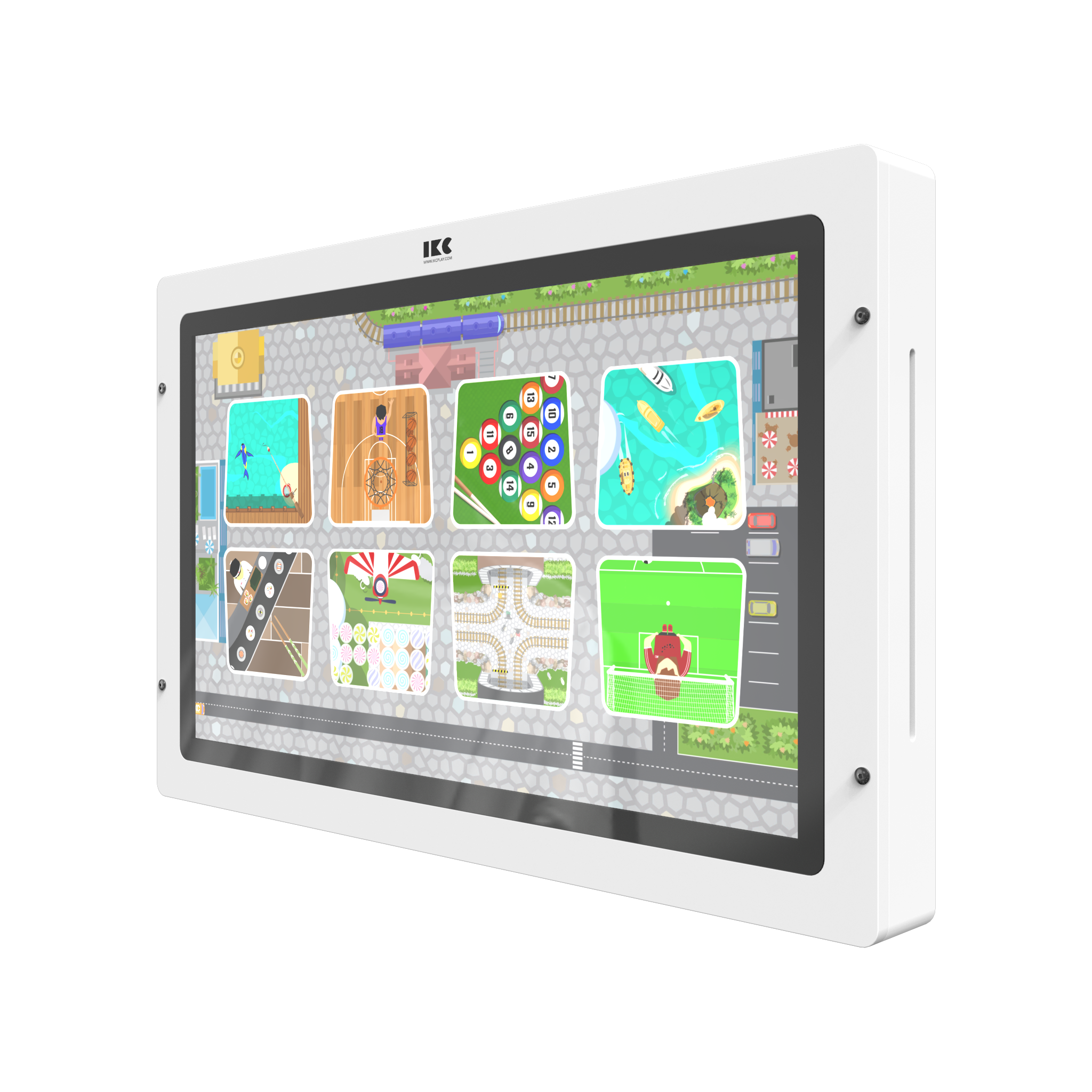 This image shows an interactive play system Delta 43 inch