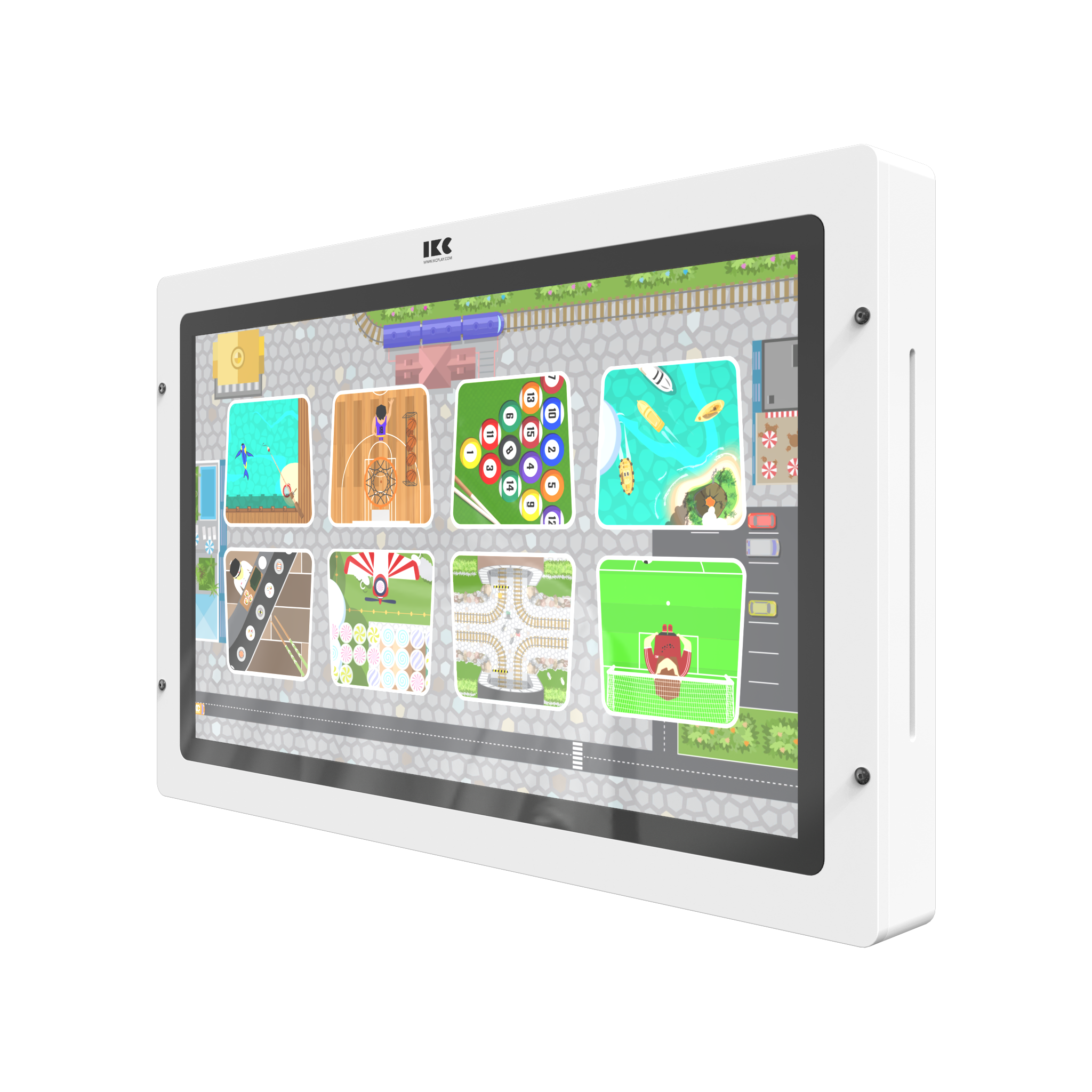 This image shows an interactive play system Delta 43 inch