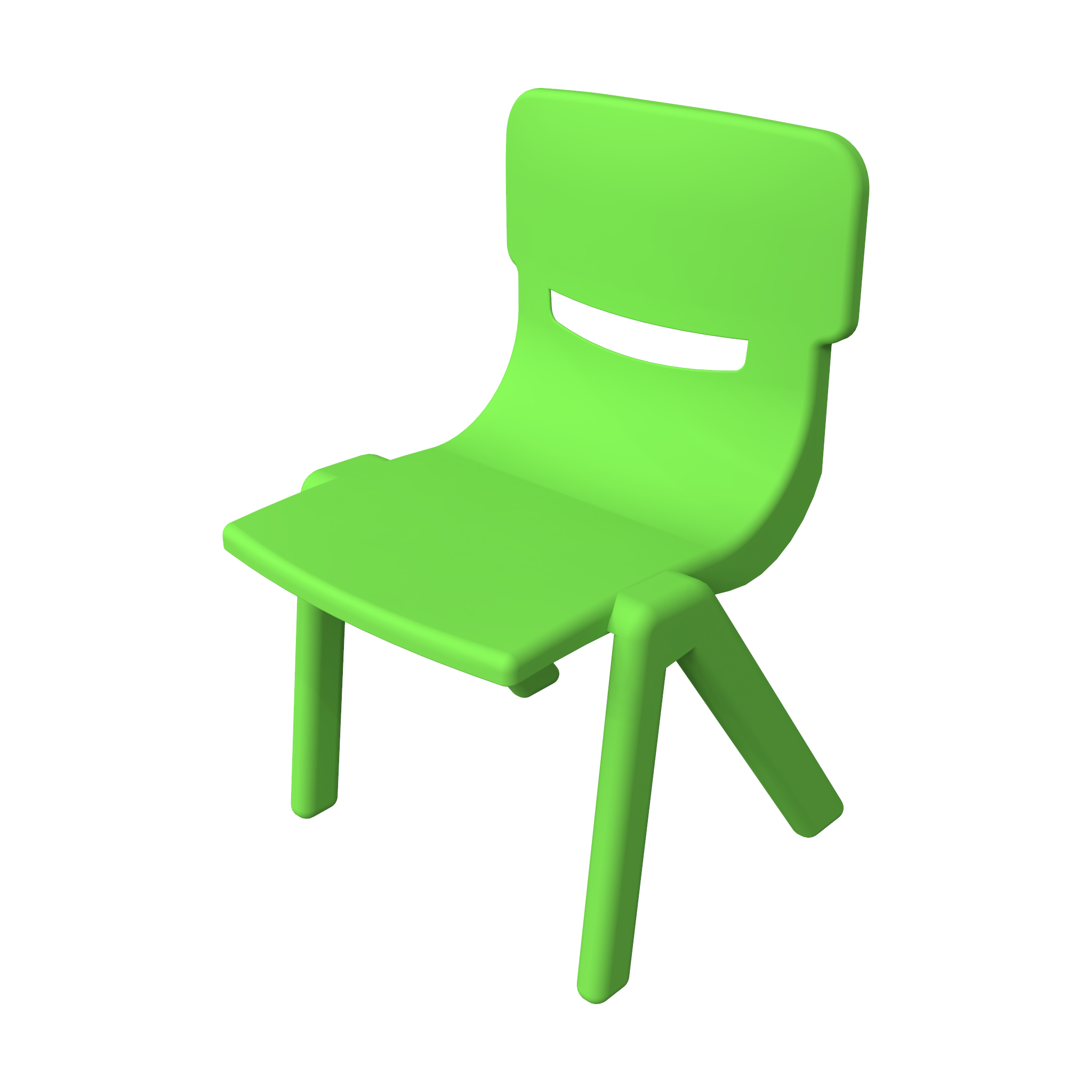 This image shows an Kids furniture Fun chair Green