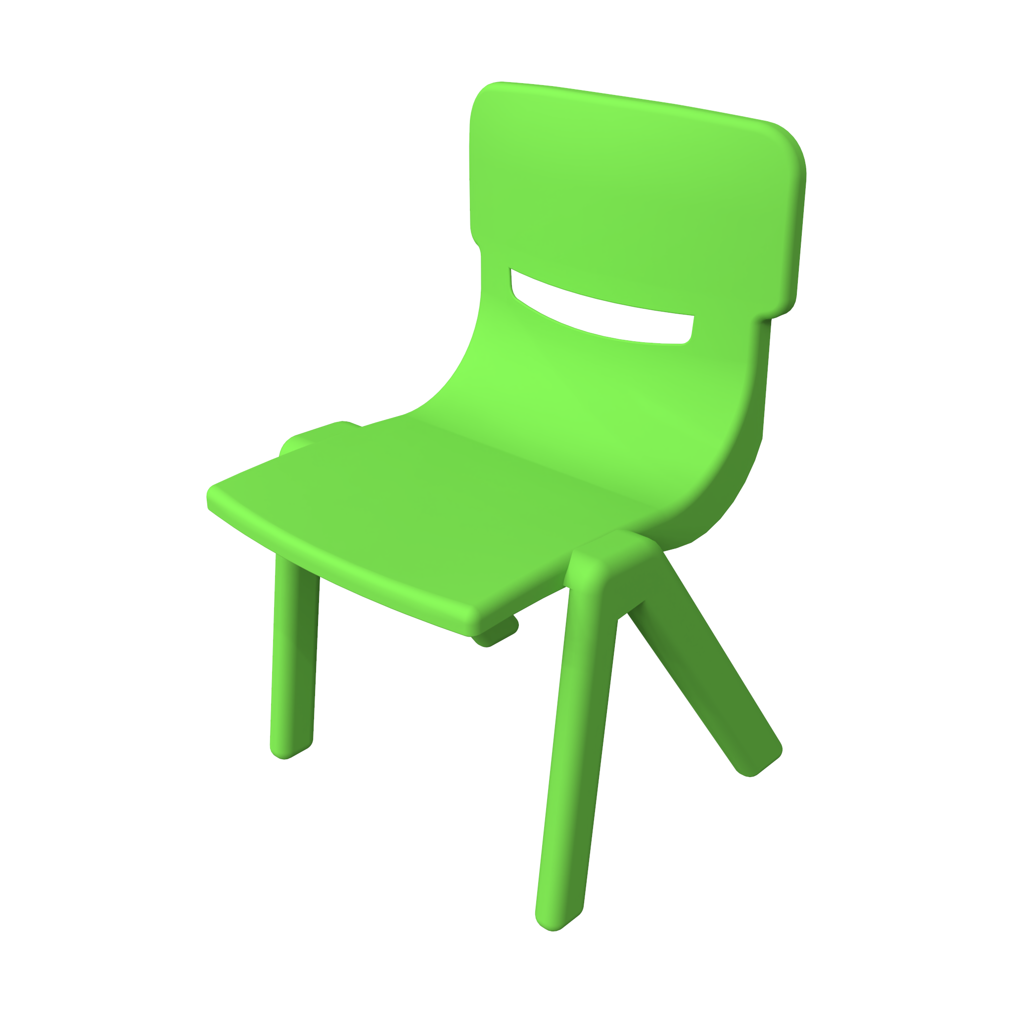 This image shows an Kids furniture Fun chair Green