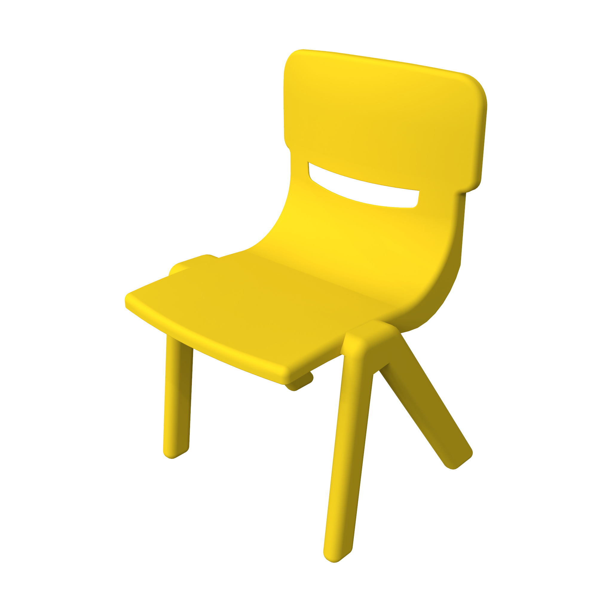 This image shows an Kids furniture Fun chair yellow