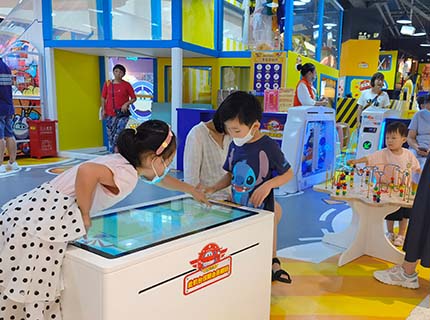 Super Wings kids club Xintian 360 Plaza Shanghai IKC Beadstree Table Delta Touchtable