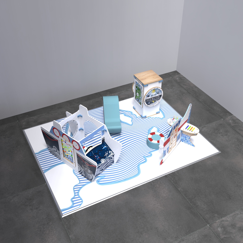 This image shows an kids corner Arctic L 12 m²