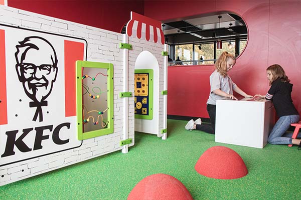 A custom made kids corner for your fast food restaurant