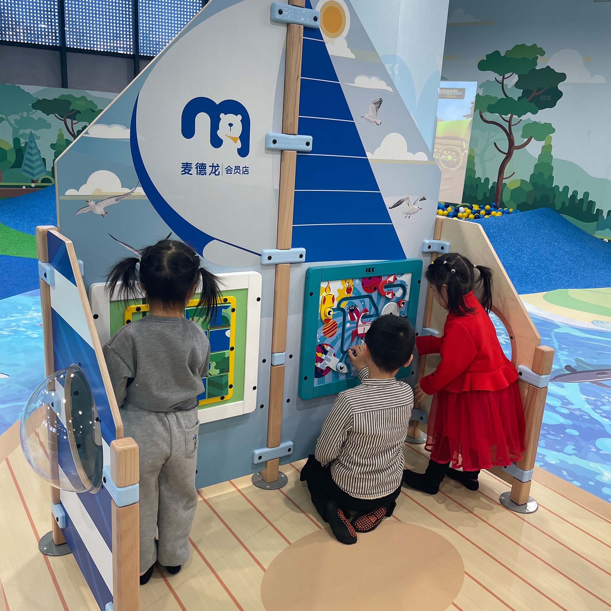 IKC grote speelruimte kinderhoek bij groothandel METRO China in Yanjiao