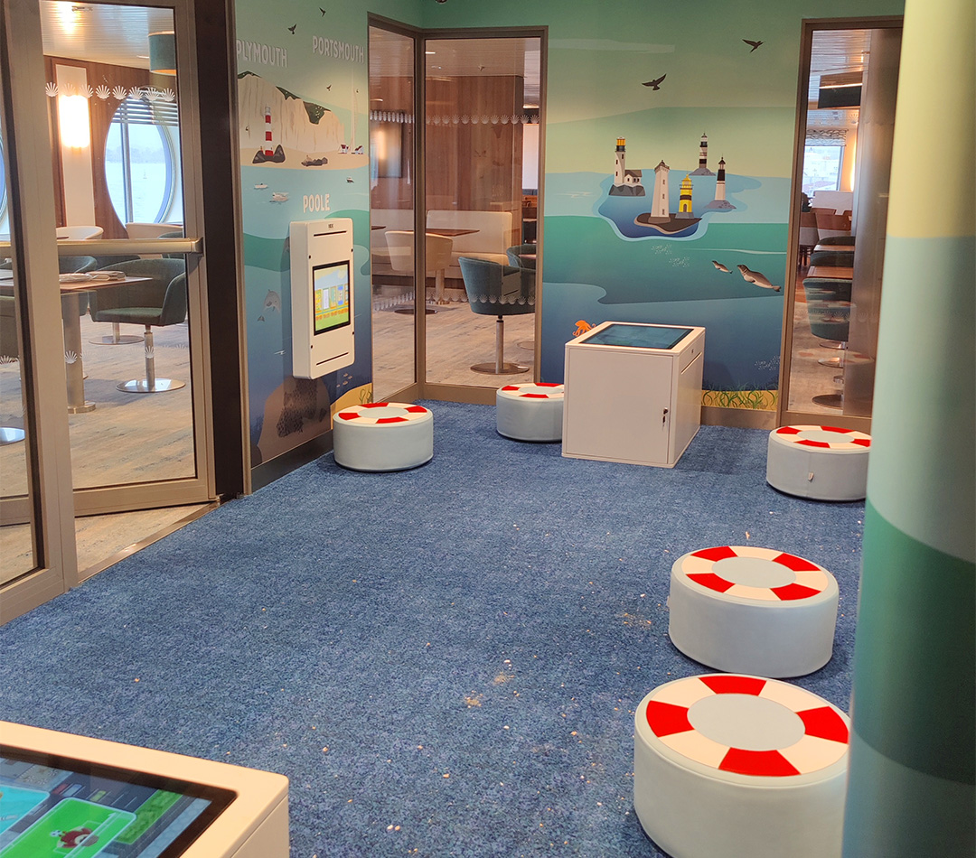 Play corner with ocean theme for children Play corner with ocean theme for children
