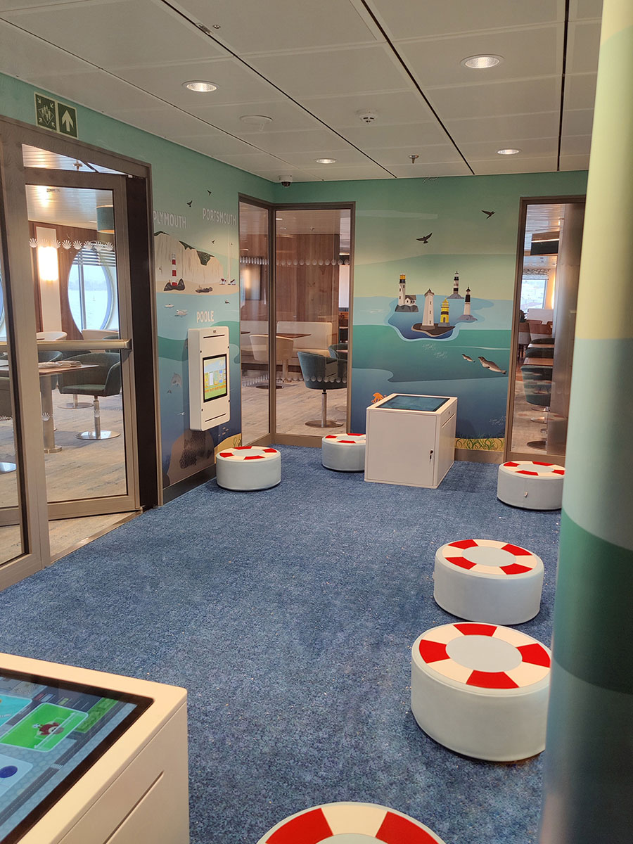 Play area with sea theme for children