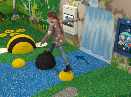 epdm play floor in children's corner