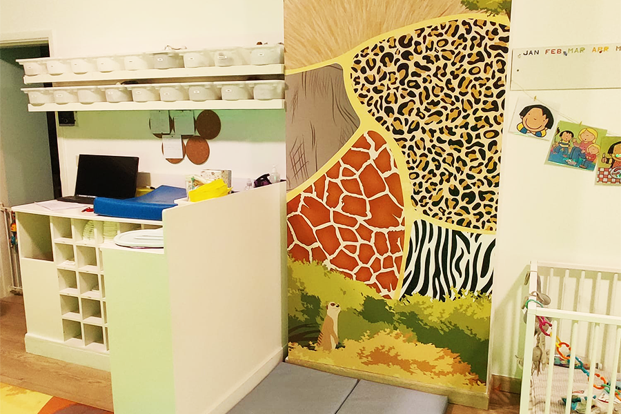 safari wall daycare play corners kids corner IKC