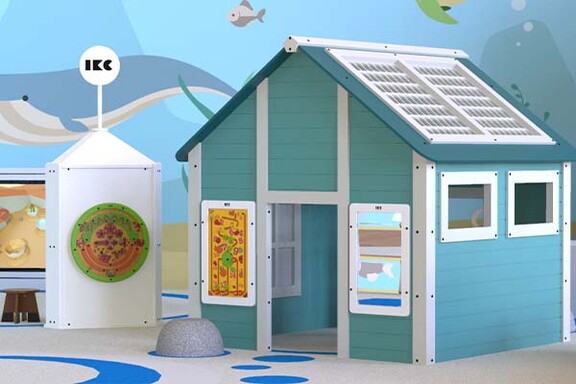 Lots of fun for children with an IKC playhouse Lots of fun for children with an IKC playhouse