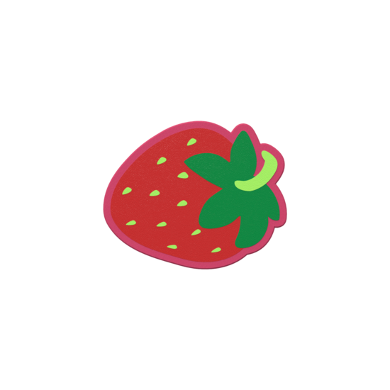 De Softplay Strawberry is een handgemaakt zacht zitmeubel voor uw kinderhoek