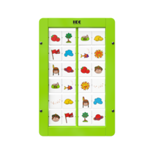 memory spel voor aan de wand met draaiende blokjes | IKC wandspel muurspel
