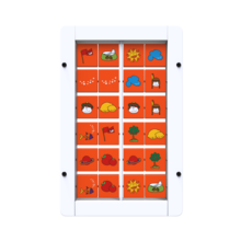 On this image you can see Memory wall games white with orange